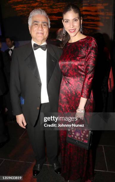 Ali Cordero Casal and Alida Boer attend The Paez Mesal Of Art 2020 at David Rubenstein Atrium on December 15, 2021 in New York City.