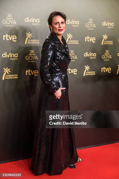 Aitana Sanchez-Gijon attends the Nominees meeting of the 36th edition of the Goya Awards in Florida Retiro on December 16, 2021 in Madrid, Spain.