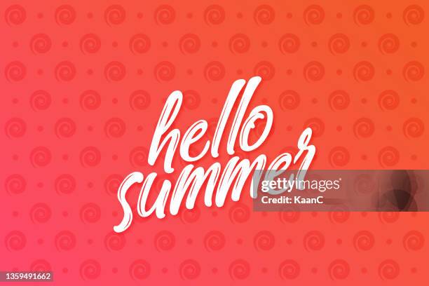 stockillustraties, clipart, cartoons en iconen met lettering composition of summer vacation stock illustration - summer vibe