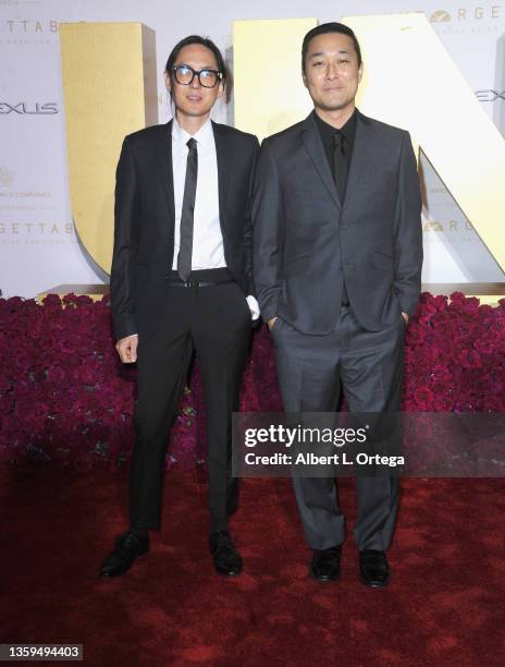Kevin Nishimura and Daniel Park attend the 19th Annual Unforgettable Gala held at The Beverly Hilton on December 11, 2021 in Beverly Hills,...