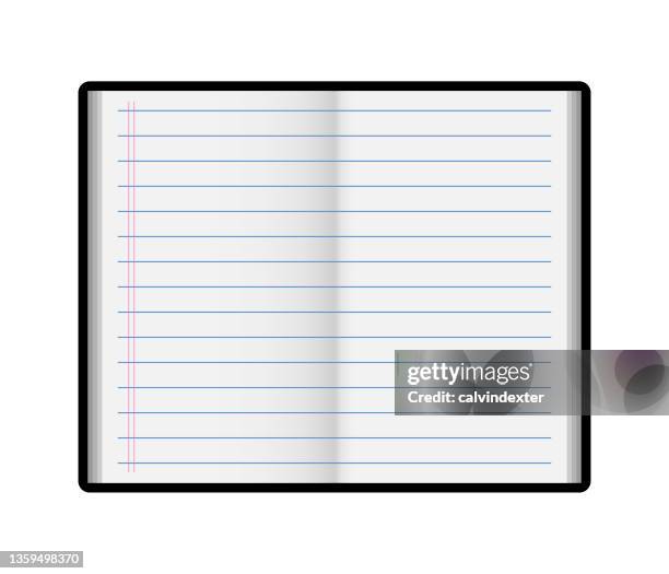 open book design - open notebook stock illustrations