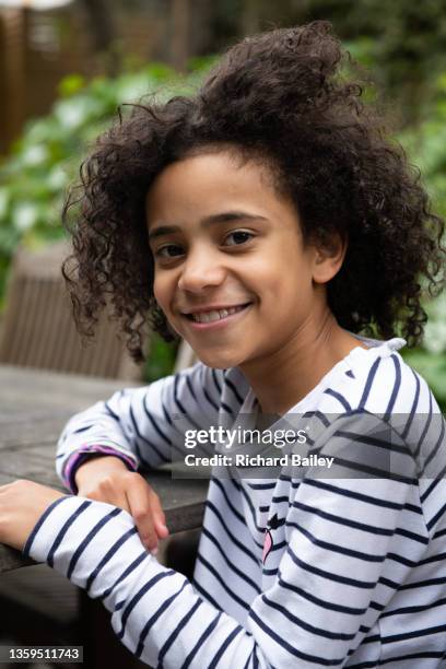 portrait of a young girl - afro caribbean ethnicity stock pictures, royalty-free photos & images
