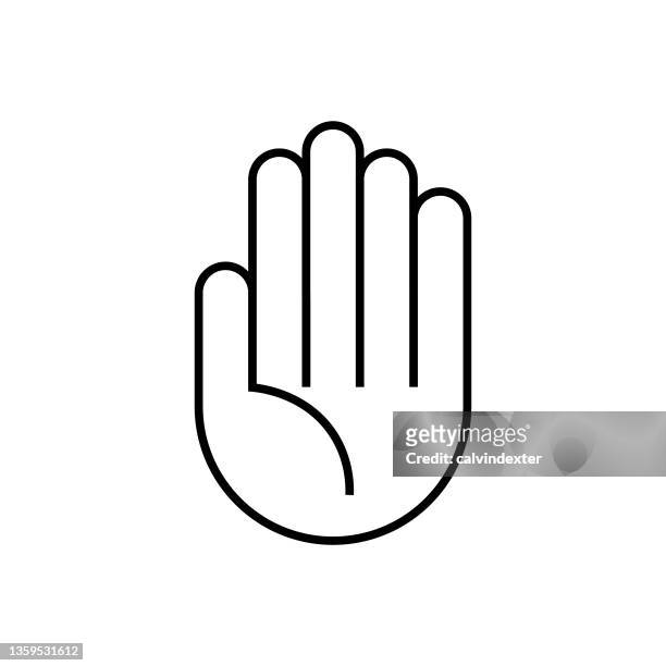menschliche hand icon design - waving hands goodbye stock-grafiken, -clipart, -cartoons und -symbole