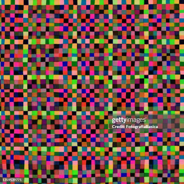 stockillustraties, clipart, cartoons en iconen met multi colored irregular grid pattern - meerdere lagen effect