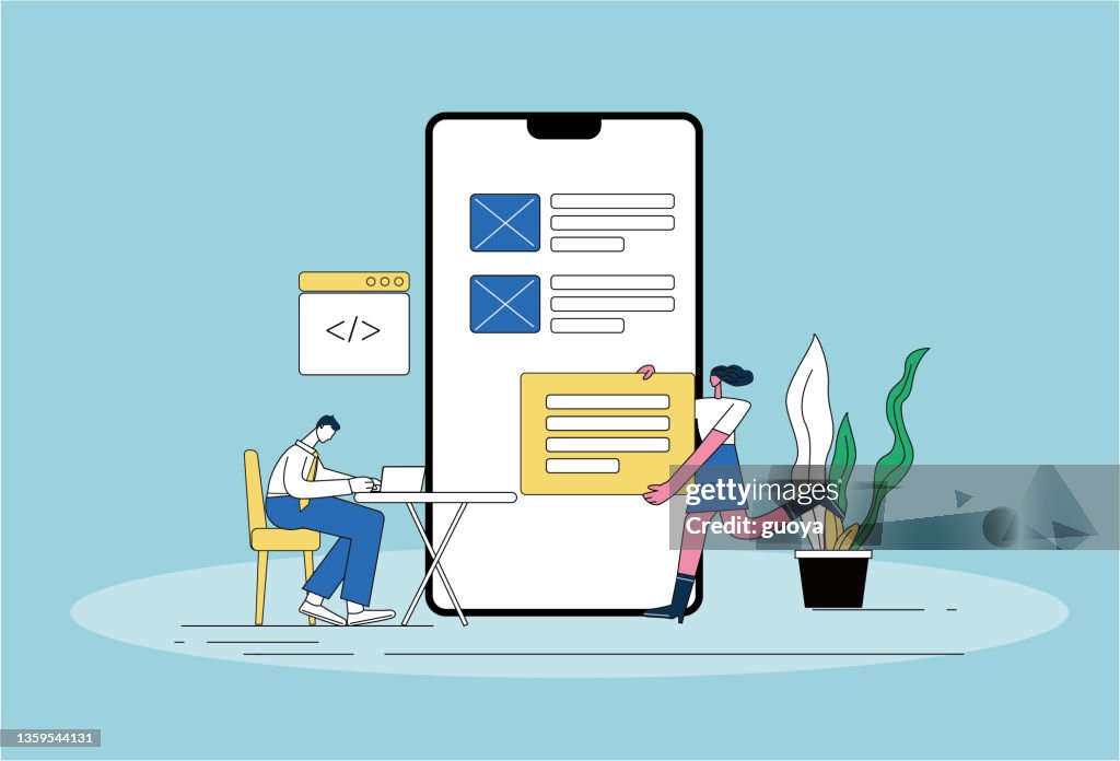 Programming, web development concept map.