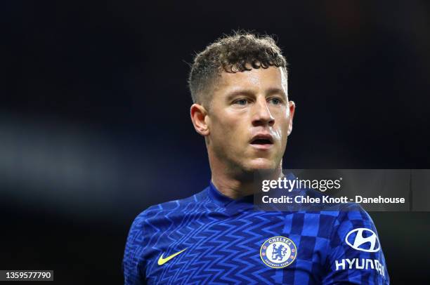 Ross Barkley of Chelsea FC looks on during the Premier League match between Chelsea and Everton at Stamford Bridge on December 16, 2021 in London,...