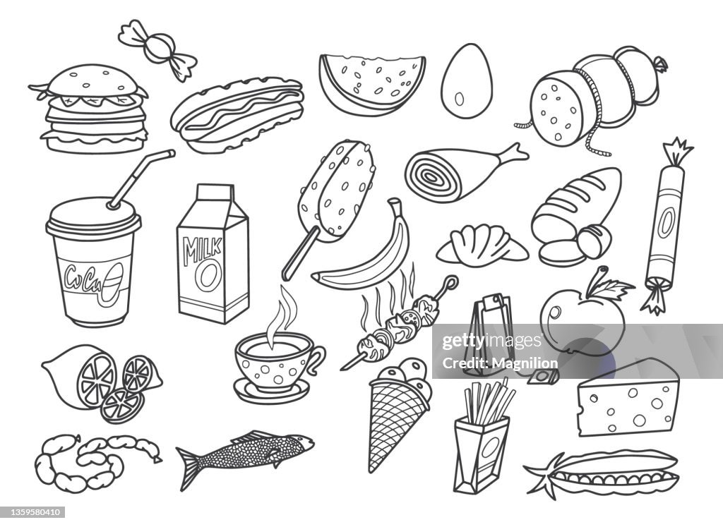 Food Doodles Set