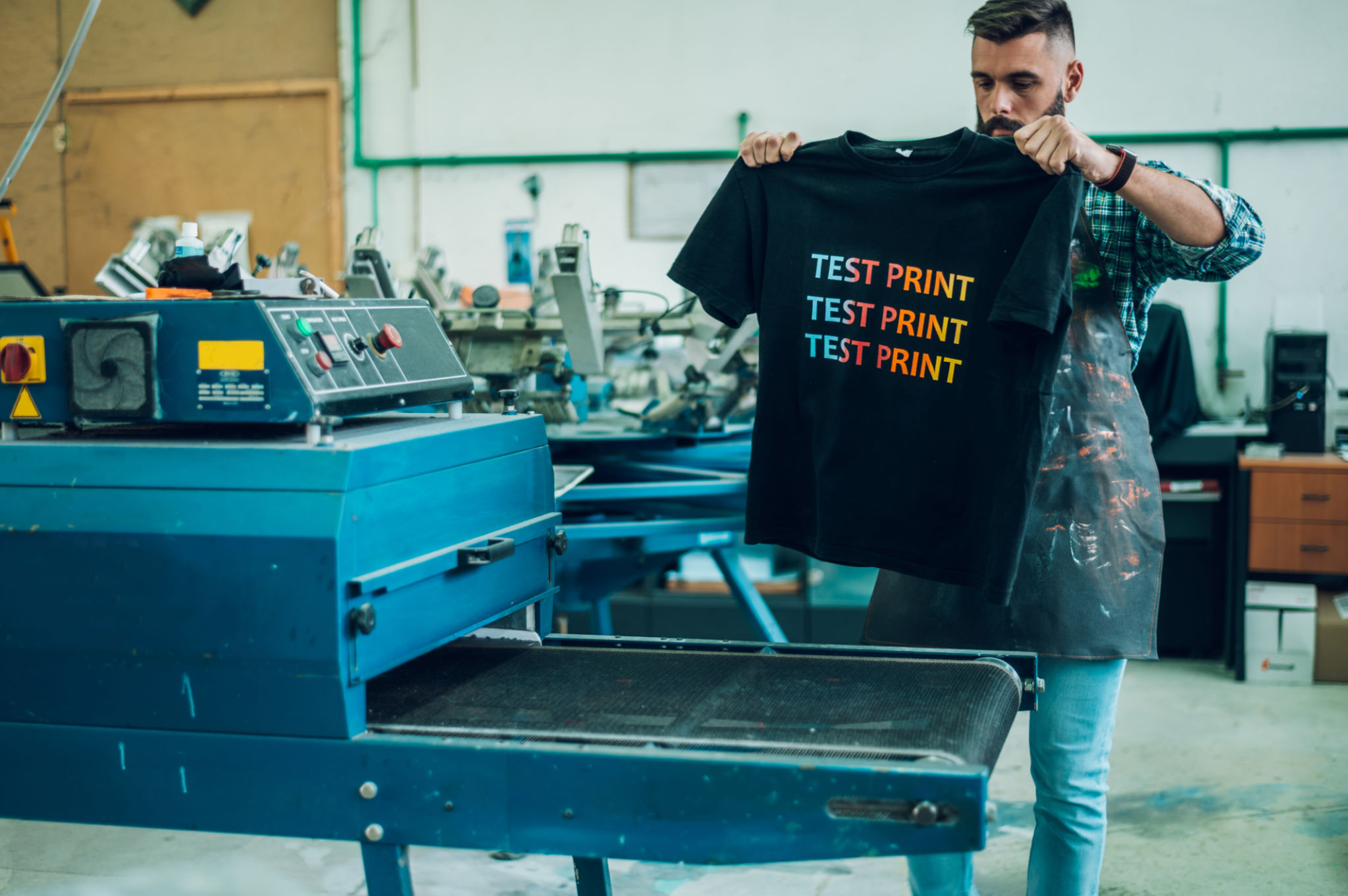 variety of screen printed items