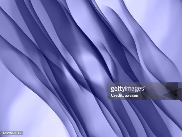 very peri trend color 2022.  blue purple abstract ribbon celebration anniversary abstract  background. soft flowing white wave purple curve background - cross golf stockfoto's en -beelden