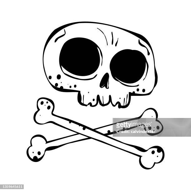 Human Skull Cartoon Drawing High-Res Vector Graphic - Getty Images