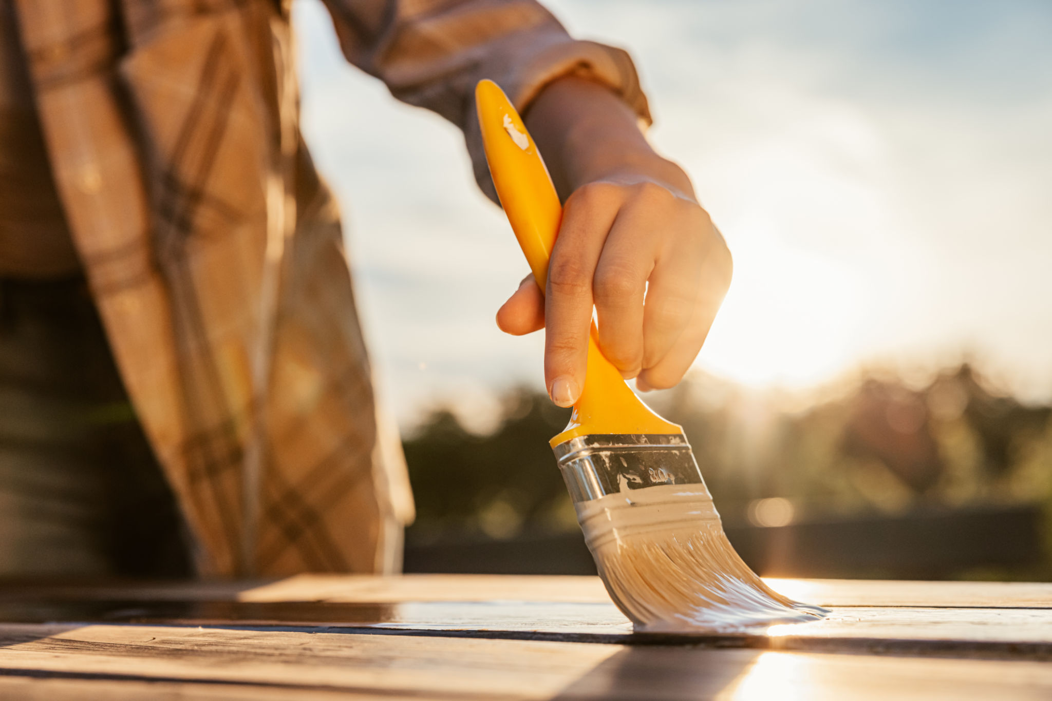 DIY roof painting