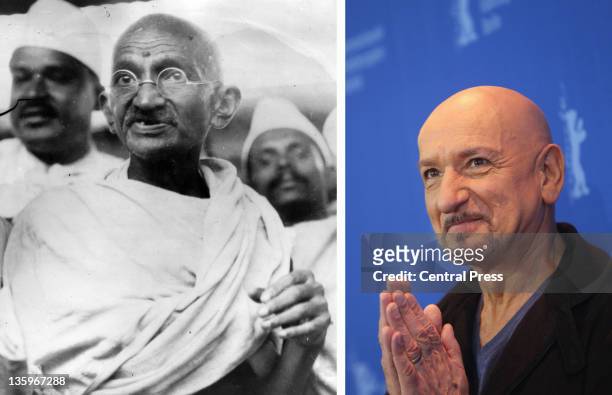 In this composite image a comparison has been made between Mahatma Gandhi and Actor Sir Ben Kingsley. Oscar hype begins this week with the...