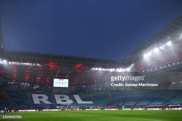 General view during the Bundesliga match between RB Leipzig and DSC Arminia Bielefeld at Red Bull Arena on December 18, 2021 in Leipzig, Germany.