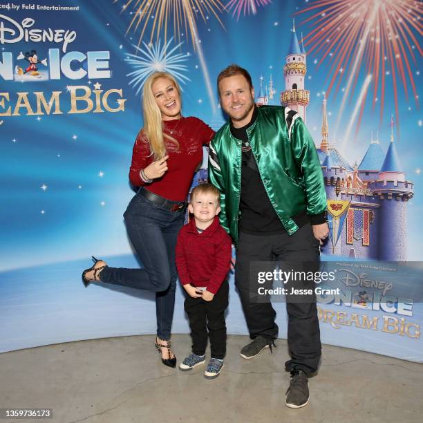 Heidi Montag, Gunner Stone, and Spencer Pratt attend Disney On Ice at STAPLES Center Los Angeles at Staples Center on December 18, 2021 in Los...