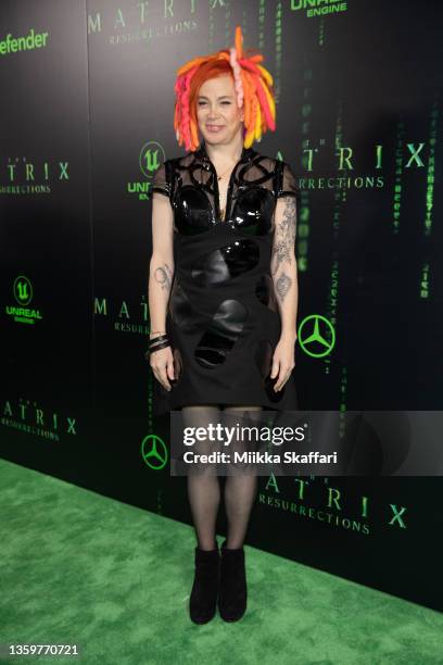 Lana Wachowski arrives at the U.S. Premiere of "The Matrix Resurrections" at The Castro Theatre on December 18, 2021 in San Francisco, California.