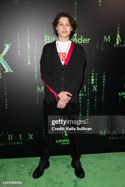 Actor Julian Grey attends "The Matrix Resurrections" Red Carpet U.S. Premiere Screening at The Castro Theatre on December 18, 2021 in San Francisco,...