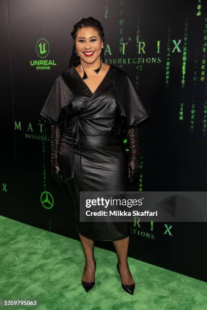 Mayor London Breed arrives at the U.S. Premiere of "The Matrix Resurrections" at The Castro Theatre on December 18, 2021 in San Francisco, California.