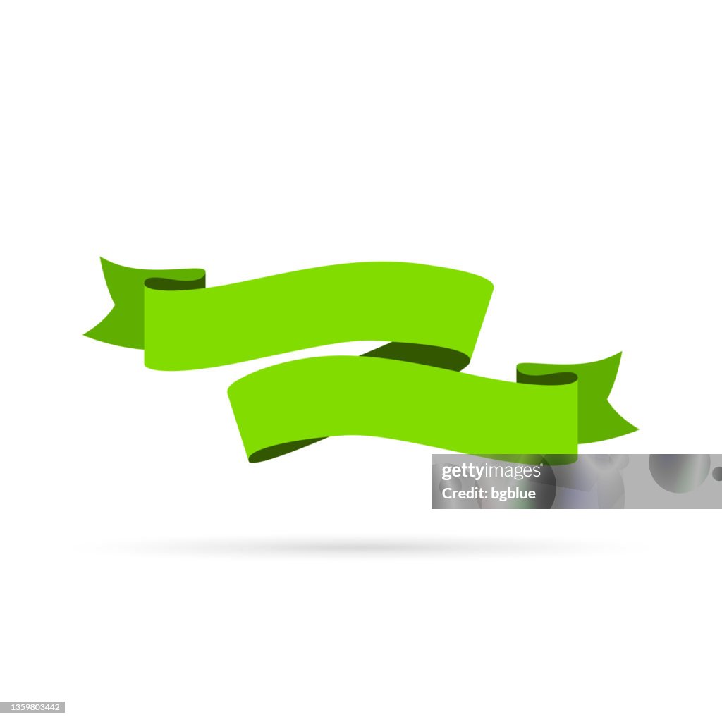 Green Loop Ribbon Green Ribbon Clipart