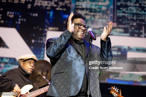 Singer Al Green performs onstage during Once Upon a Time in LA Music Festival at Banc of California Stadium on December 18, 2021 in Los Angeles,...