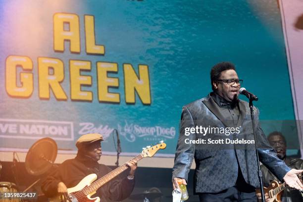 Singer Al Green performs onstage during Once Upon a Time in LA Music Festival at Banc of California Stadium on December 18, 2021 in Los Angeles,...