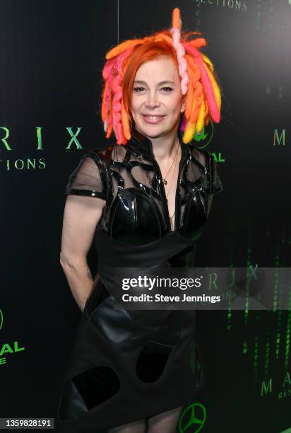 Director, Producer and Writer Lana Wachowski attends "The Matrix Resurrections" Red Carpet U.S. Premiere Screening at The Castro Theatre on December...