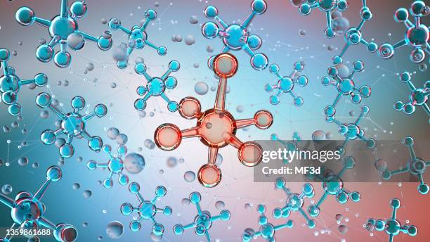 innovations en médecine structure moléculaire abstraite - group h photos et images de collection