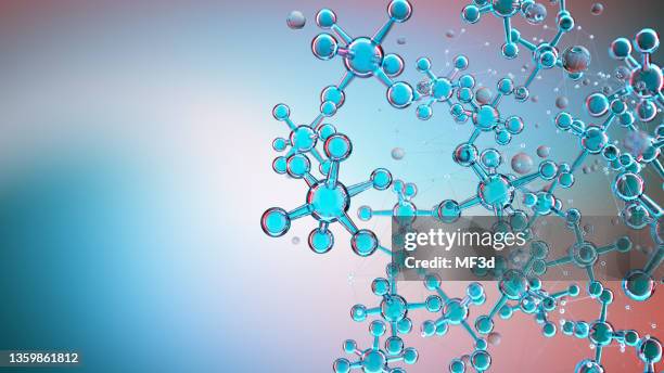 innovations in medicine abstract molecular structure - group h imagens e fotografias de stock