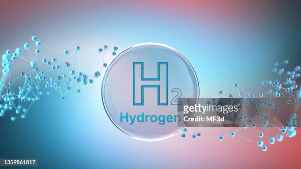 struttura molecolare astratta dell'idrogeno h2 - group h foto e immagini stock