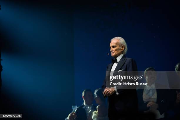 Tenor Jose Carreras performs during the Opera D'amore concert at Arena Armeec Hall on December 19, 2021 in Sofia, Bulgaria. The 3D production concert...