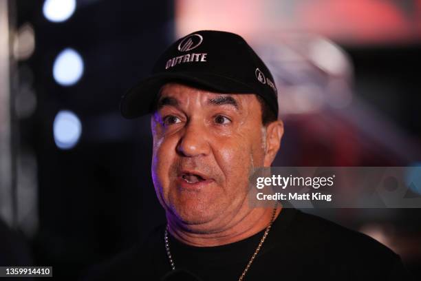 Jeff Fenech speaks during the Xmas Footy Bash Fight Card Press Conference at The Star on December 20, 2021 in Sydney, Australia.