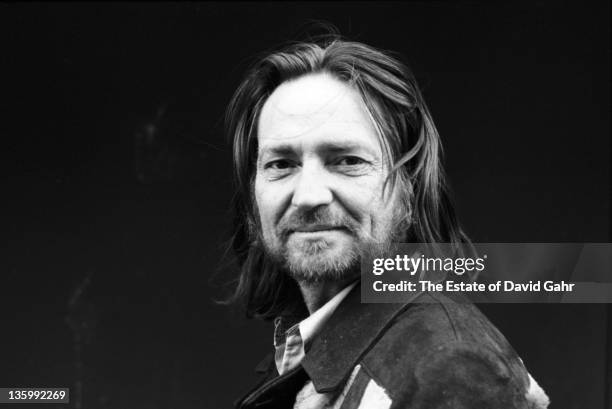 Country singer Willie Nelson in the studios of Atlantic Records in February 1973 in New York City, New York.