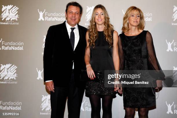 Sebastian Nadal, Maribel Nadal Parera and Ana Maria Parera attend the "Juntos Por La Integracion" charity gala organized by the Foundation Rafa Nadal...