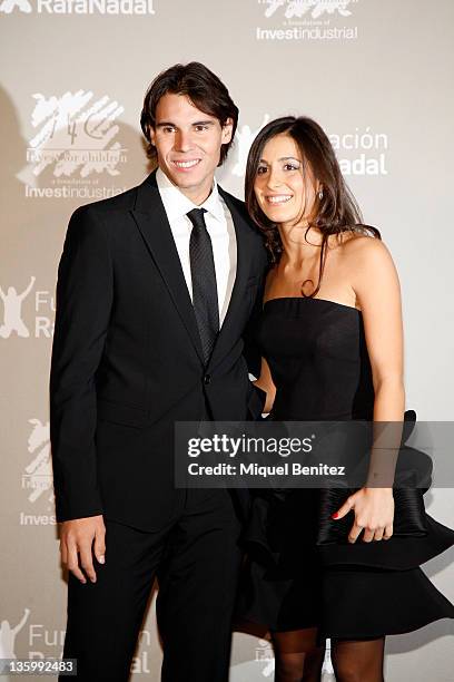 Rafa Nadal and Maria Francisca Perello "Xisca" attend the "Juntos Por La Integracion" charity gala organized by the Foundation Rafa Nadal on December...