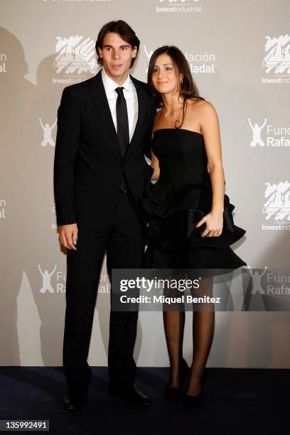 Rafa Nadal and Maria Francisca Perello "Xisca" attend the "Juntos Por La Integracion" charity gala organized by the Foundation Rafa Nadal on December...