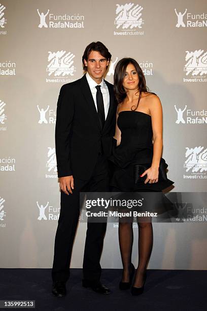 Rafa Nadal and Maria Francisca Perello "Xisca" attend the "Juntos Por La Integracion" charity gala organized by the Foundation Rafa Nadal on December...