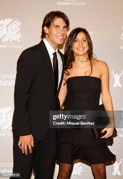 Rafa Nadal and Maria Francisca Perello "Xisca" attend the "Juntos Por La Integracion" charity gala organized by the Foundation Rafa Nadal on December...