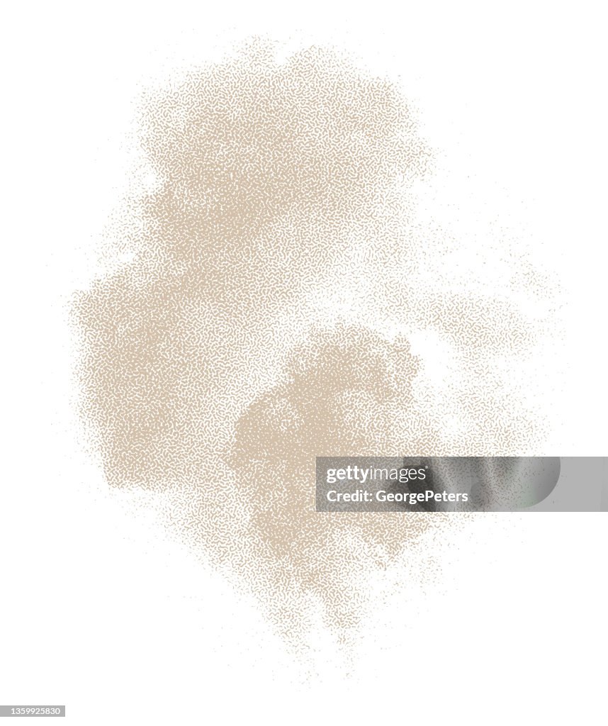 Smoke cloud from fire