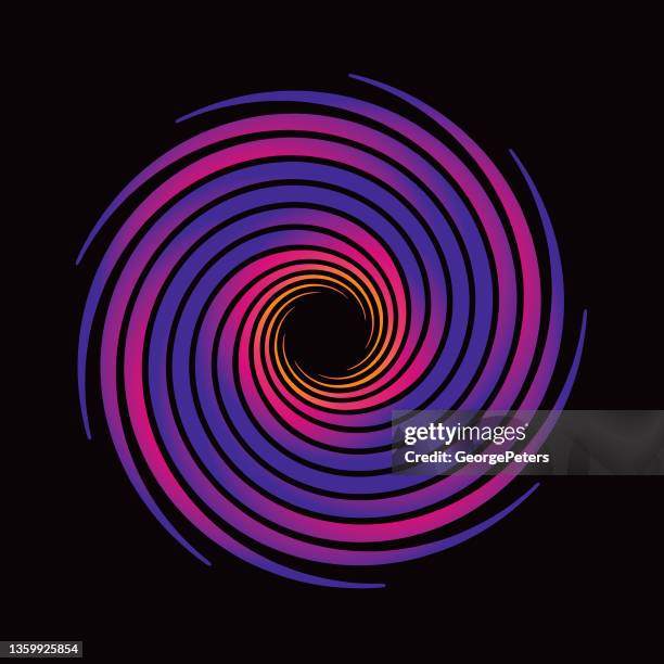 spiral halftone pattern - epicenter stock illustrations