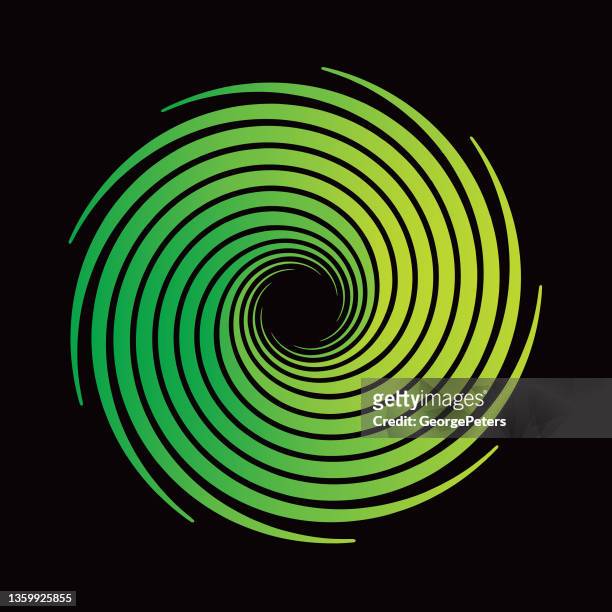 spiralförmiges halbtonmuster - herumwirbeln stock-grafiken, -clipart, -cartoons und -symbole