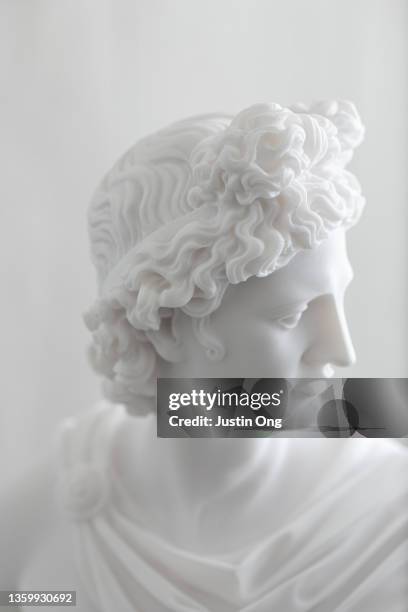 male statue - marble sculpture stock pictures, royalty-free photos & images