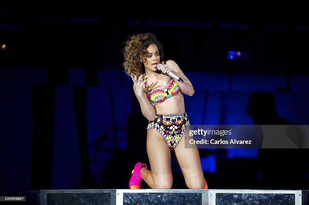 Rihanna Performs In Concert In Madrid
