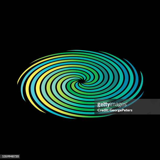 spiral halftone pattern - spiral galaxy stock illustrations