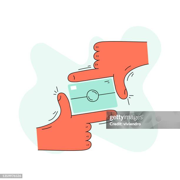 self-made camera sign design - green studio background stock illustrations