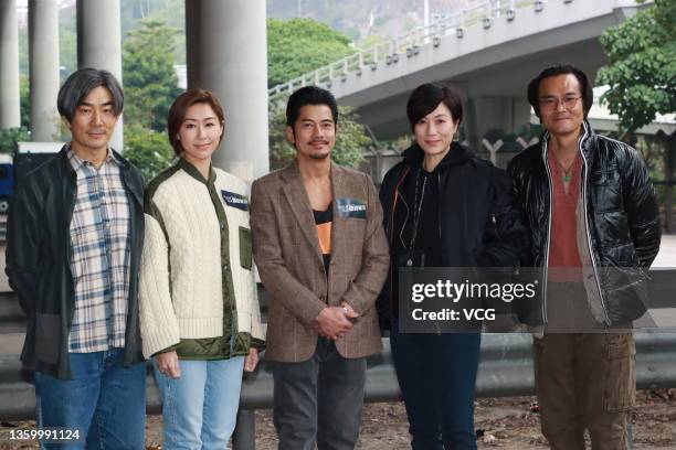 Singer/actor Richie Jen Hsien-chi, actress Nancy Wu, actor/singer Aaron Kwok Fu-shing, actress Maggie Cheung Ho-yee and actor Gordon Lam Ka-tung are...