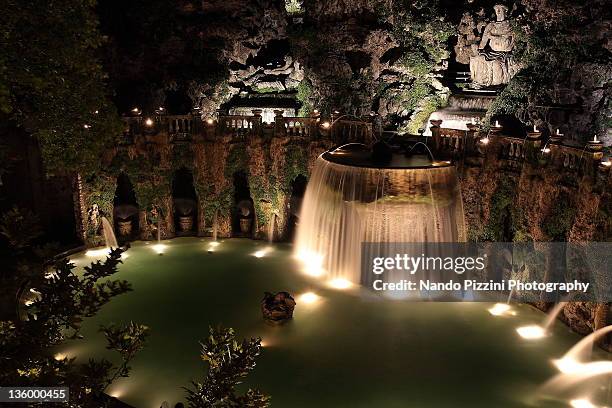 villa d'este - vila d'este tivoli imagens e fotografias de stock