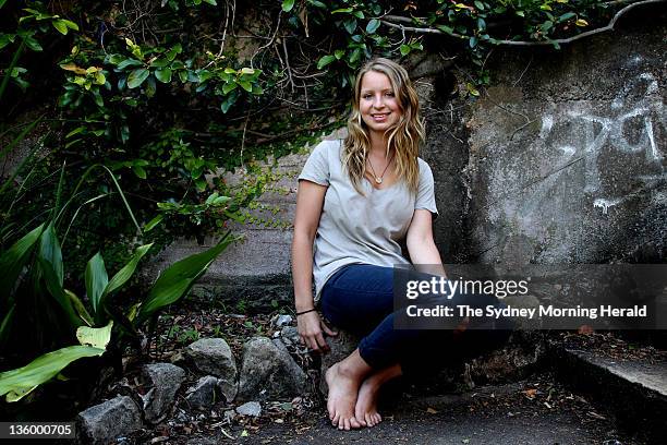 Madeline Pulver poses for a portrait on December 15, 2011 in Sydney, Australia. In August this year, she was the victim of a bomb hoax when a man...