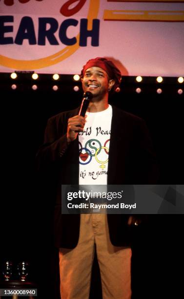 Comedian Damon Wayans performs at the Regal Theater in Chicago, Illinois in June 1990.
