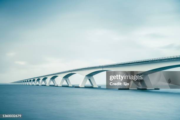 bridge to nowhere - zeeland stock pictures, royalty-free photos & images