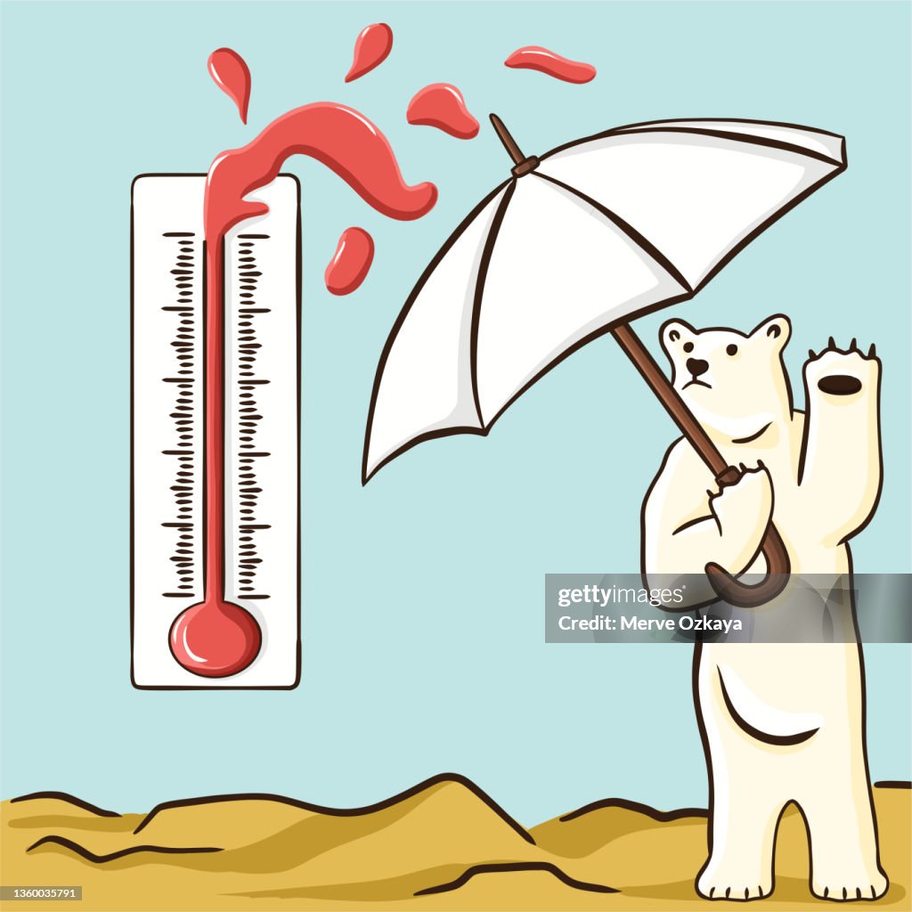 Global Warming And Climate Change Cartoon Style High-Res Vector Graphic -  Getty Images