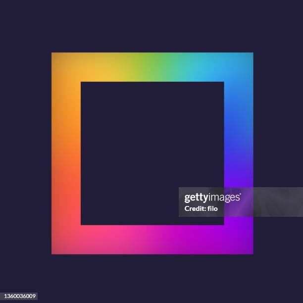 stockillustraties, clipart, cartoons en iconen met smooth gradient blur blend frame - i love you korte frase